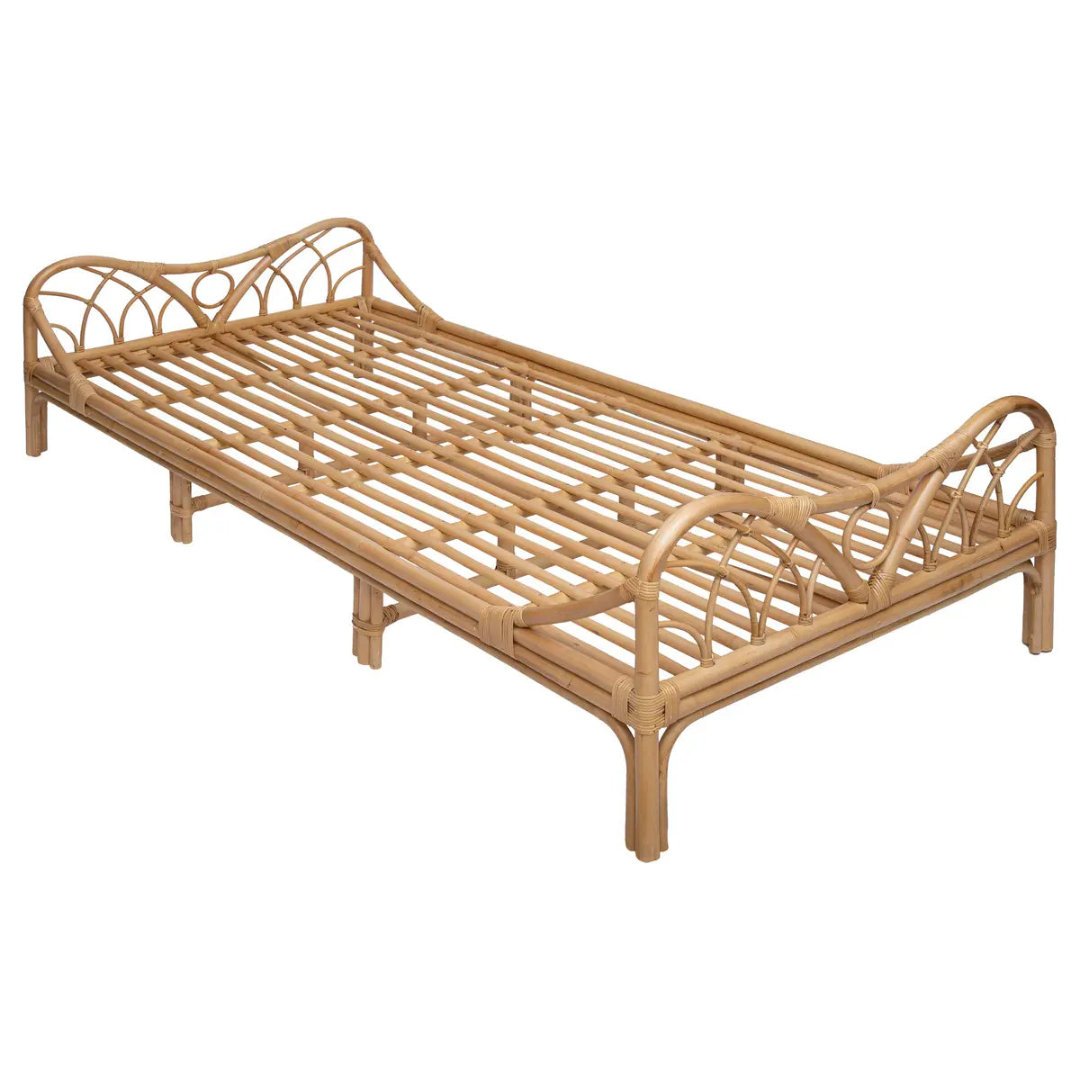 Rotan bed 90x190 cm