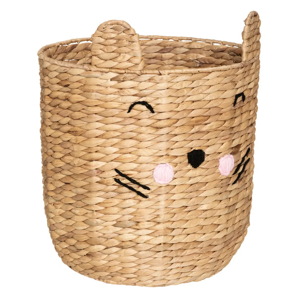 Storage Basket Water Hyacinth Ears