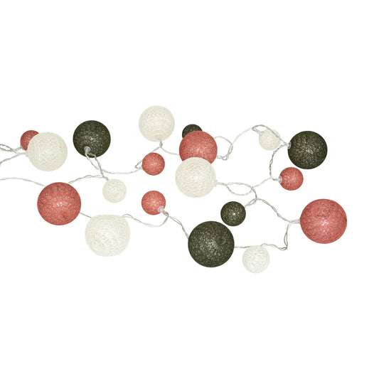 Garland of 10 light bulbs (165 cm) - White