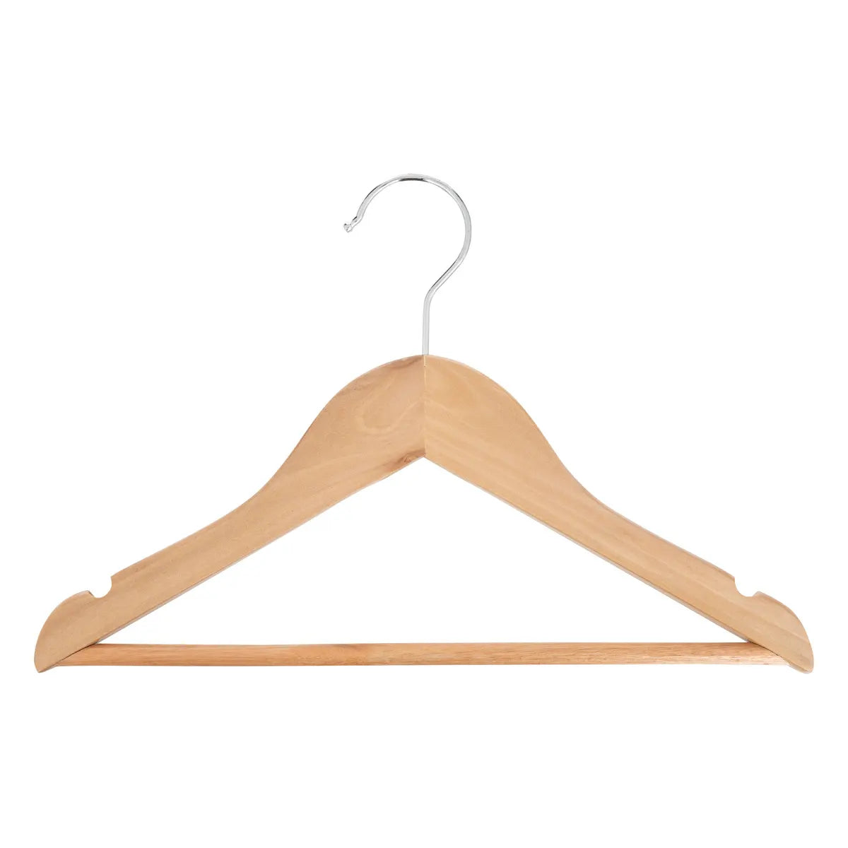 Houten Klerenhangers 4 stuks - Naturel