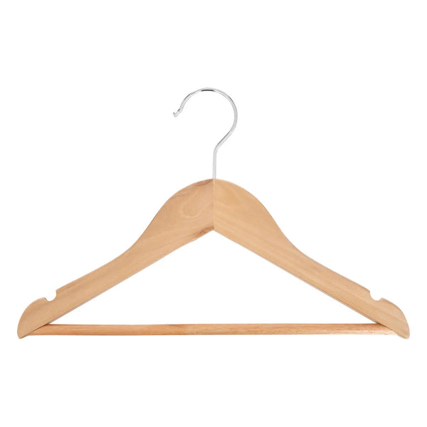 Wooden Clothes Hangers 4 pieces - White