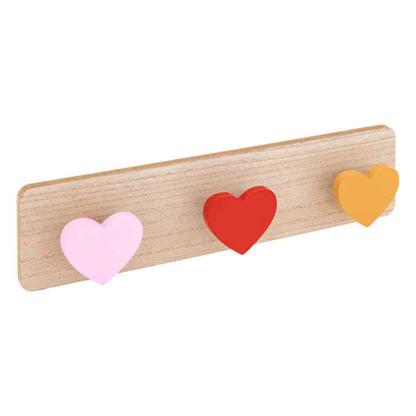 Coat rack hearts