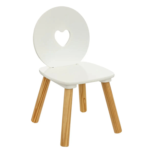 Chair Heart - White/Natural