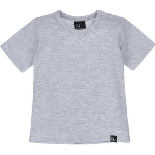 Basic t-shirt Gray - organic cotton - baby