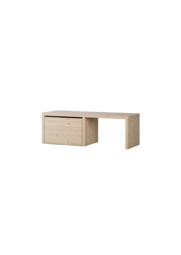 Opbergmeubel maat S (2-vaks) - Gelakt hout