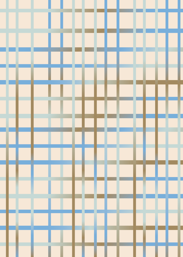 Behang  Grid (blauw of roze)