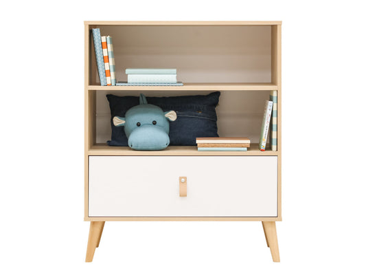 Toi Toi Kids Jort Storage Cabinet - White/Natural