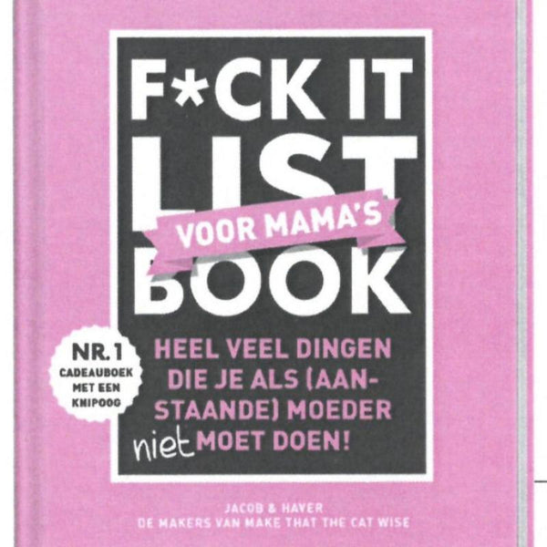 F*ck it list book for moms