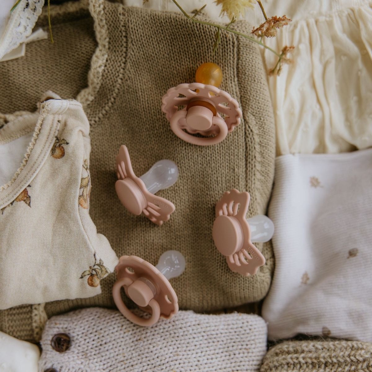 4-pack First Pacifier Set - Blush