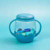 Mini speelbeker - Blauw (incl 5 zachte figuren)