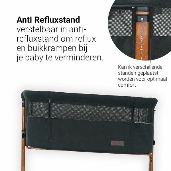 Co-sleeper Premium - Walnut/Brilliant Black