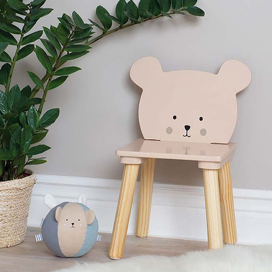 Wooden bear chair "Teddy"