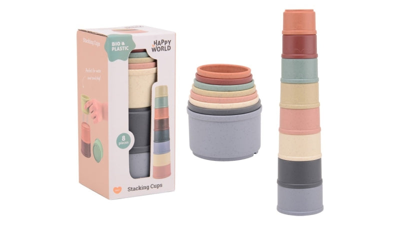 Stapelbekers Bio plastic