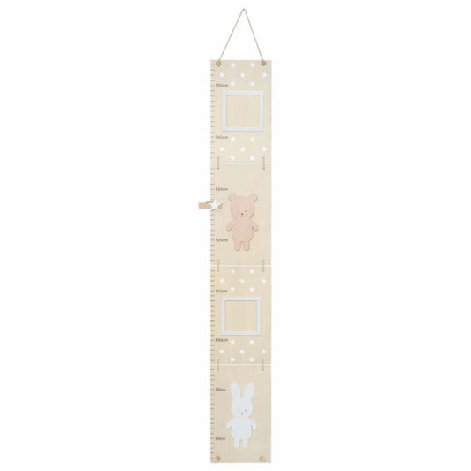 Wooden measuring stick Teddy &amp; Bunny Natural