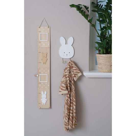 Wooden measuring stick Teddy &amp; Bunny Natural