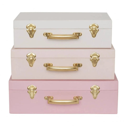 Set of 3 storage cases - Pink