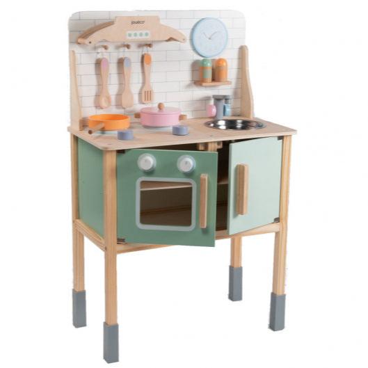 Jouéco play kitchen with accessories