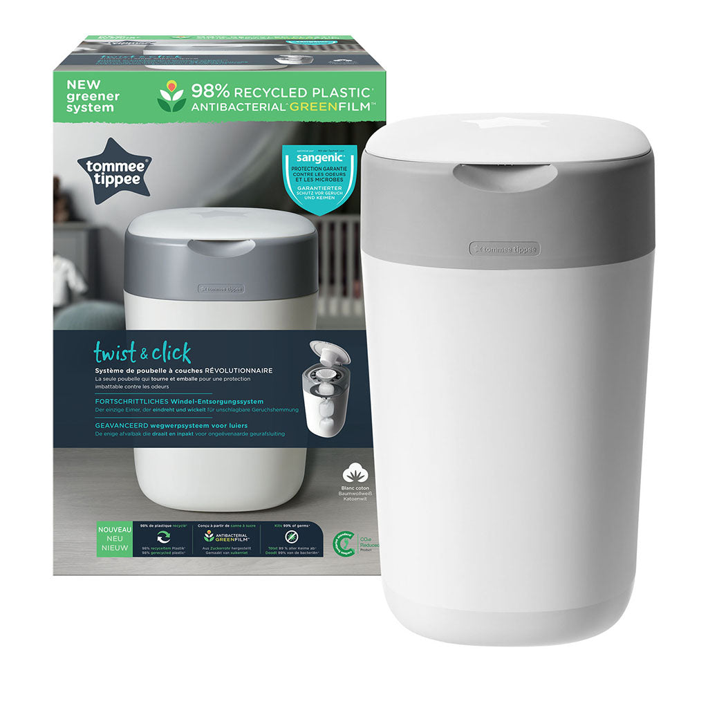 Tommee Tippee Sangenic | Twist & Click diaper pail - White