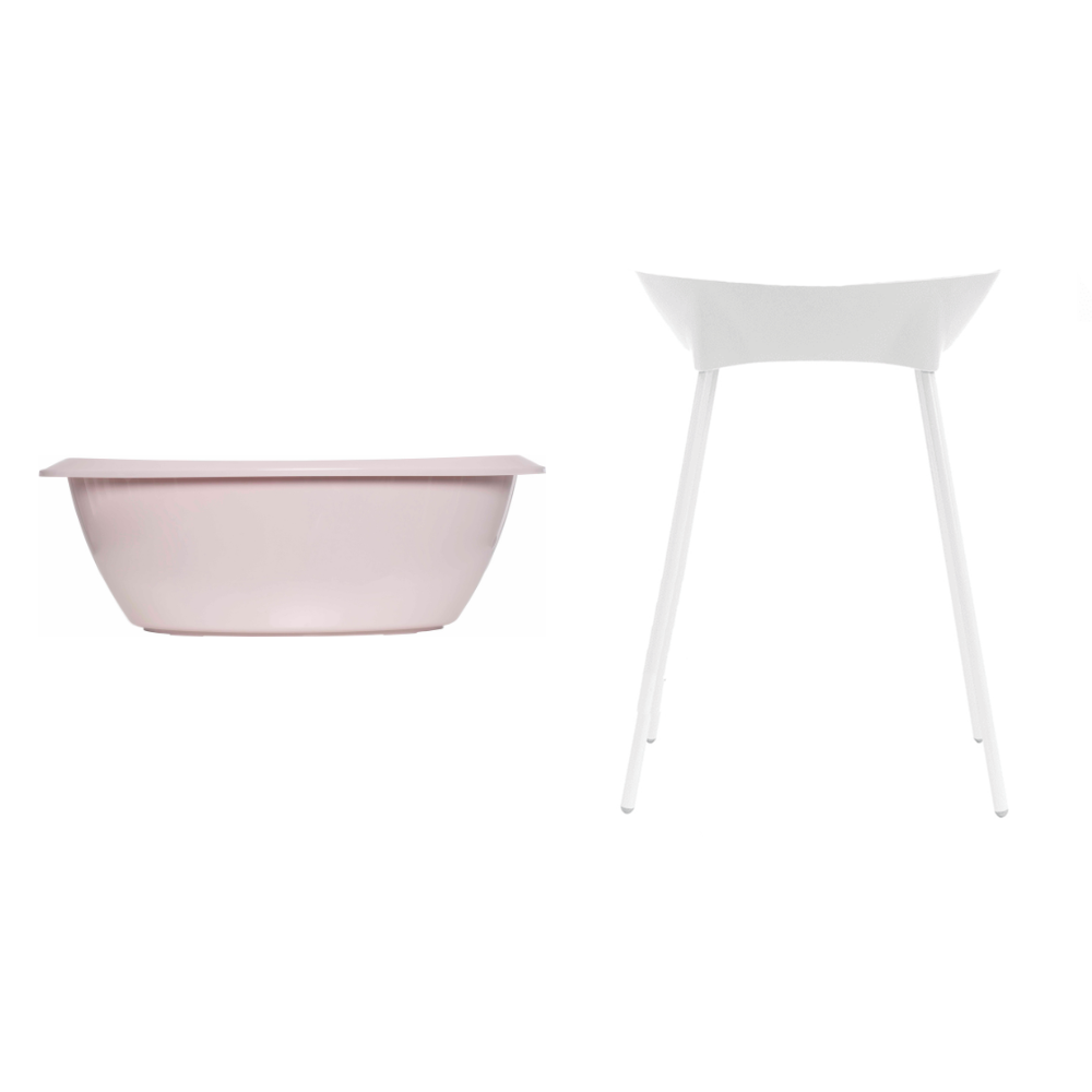 Bad Blossom Pink + badstandaard Wit