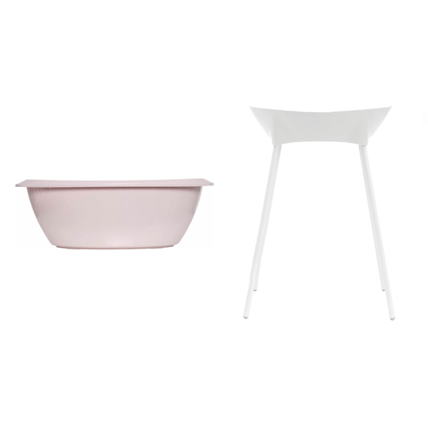 Bad Blossom Pink + badstandaard Wit
