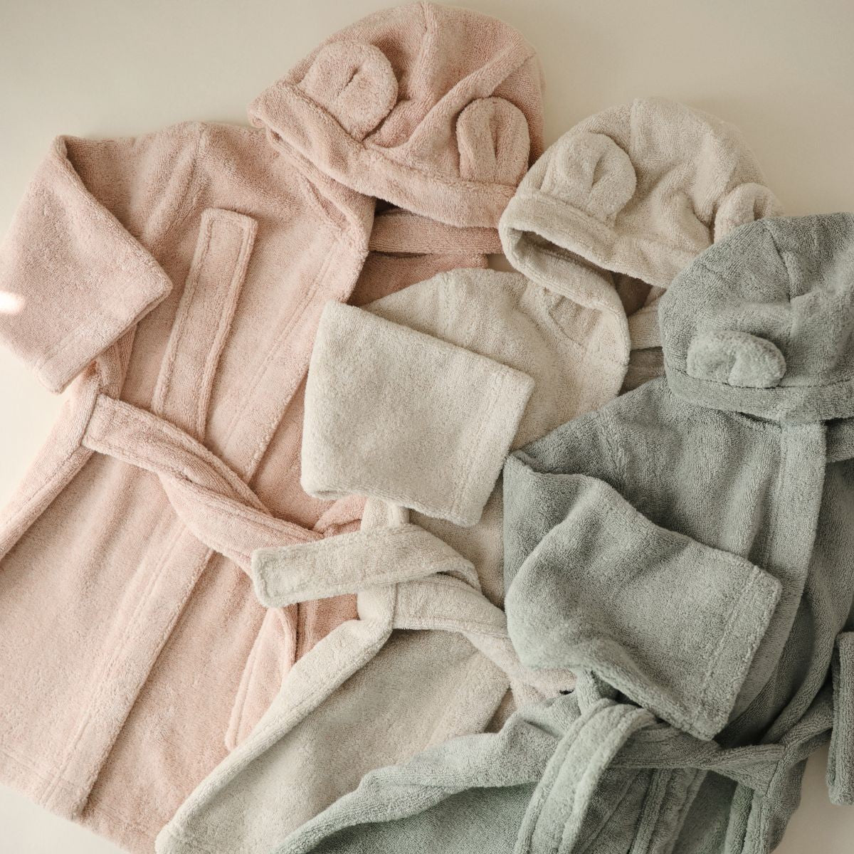 Badjas Beer (4-6 jaar) - Blush