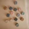 Set van twee: Dice Press Toy (Dried Thyme/Natural)