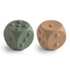 Set van twee: Dice Press Toy (Dried Thyme/Natural)