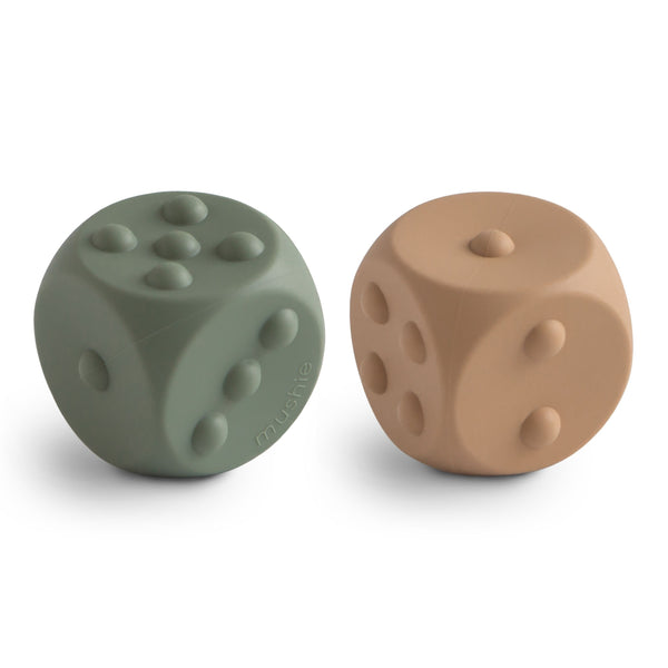 Set van twee: Dice Press Toy (Dried Thyme/Natural)