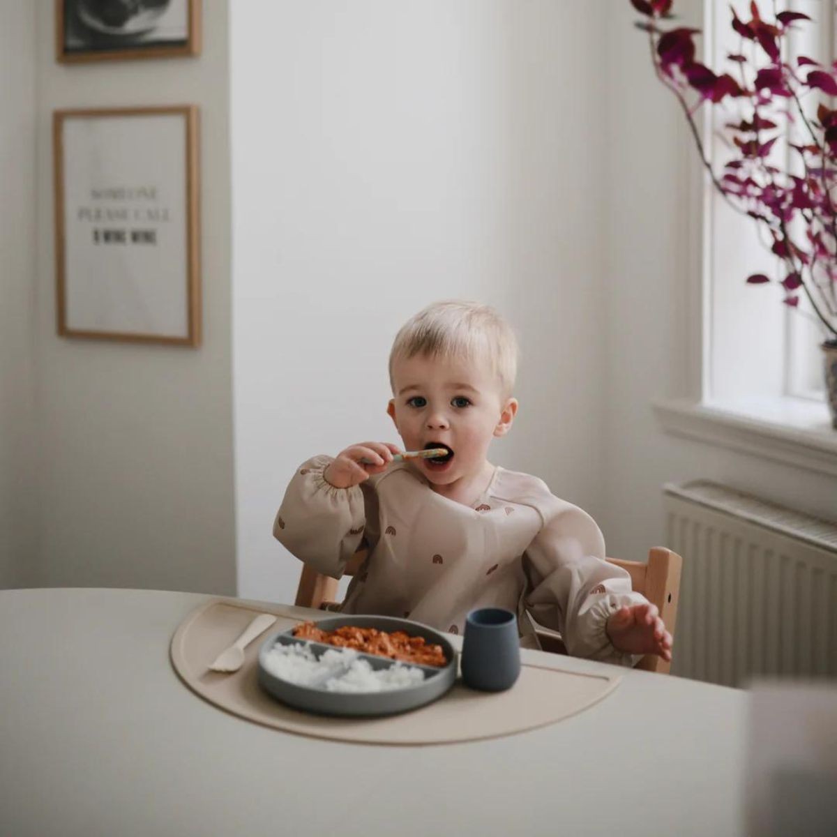 Eerste hapje lepel (sage/sand)