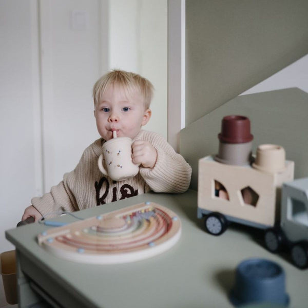 Oefenbeker met rietje