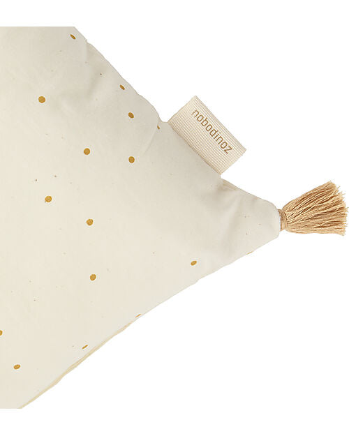Nobodinoz Cushion with tassels - Honey Dots