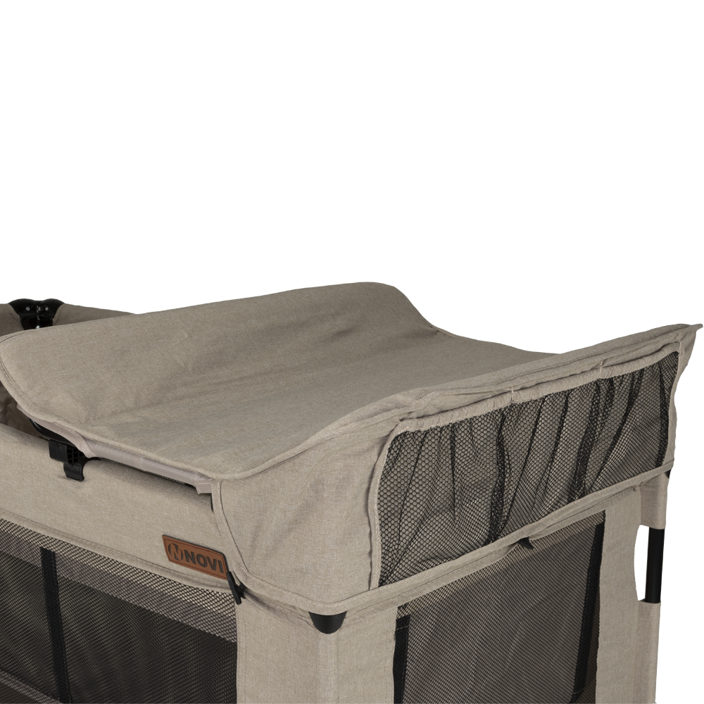 Novi Baby Nora Camping Bed Luxury - Beige - PRE ORDER