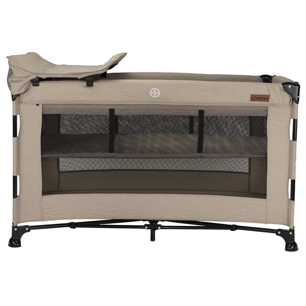 Novi Baby Nora Camping Bed Luxury - Beige - PRE ORDER