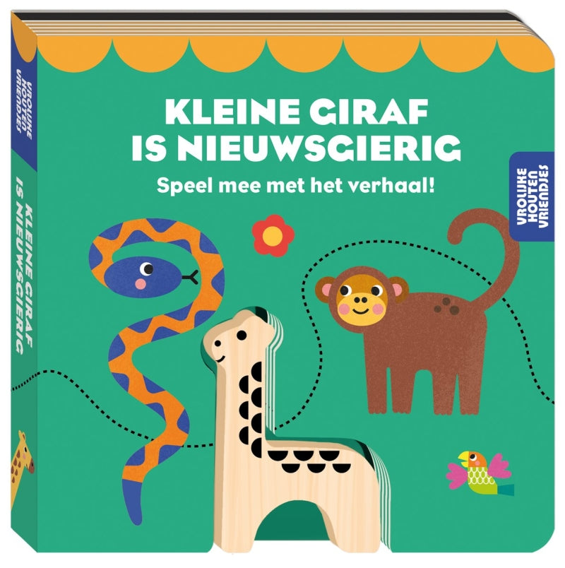 Vrolijke houten vriendje - Kleine giraf is nieuwsgierig (1+)
