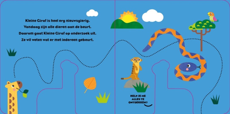 Vrolijke houten vriendje - Kleine giraf is nieuwsgierig (1+)