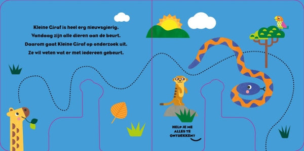 Vrolijke houten vriendje - Kleine giraf is nieuwsgierig (1+)
