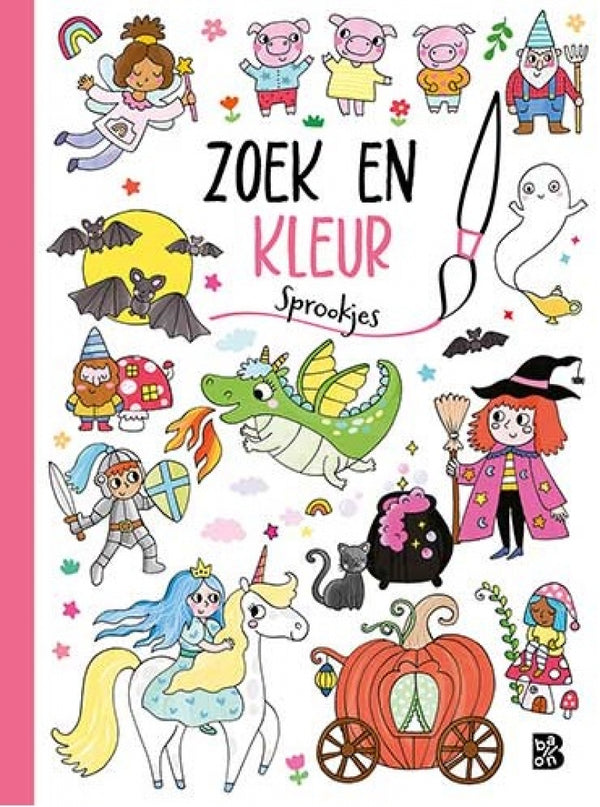 Zoek en kleurboek - Sprookjes (4+)