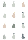 Wallpaper Pears (pink or green)