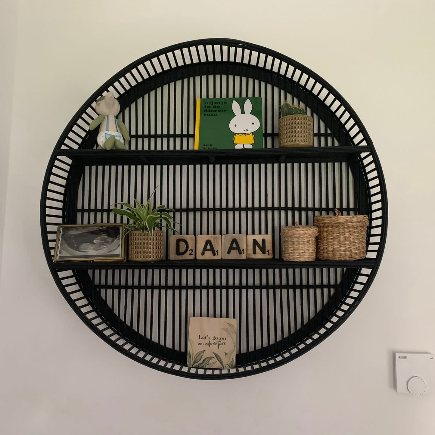 Bamboo wall cabinet (natural or black)
