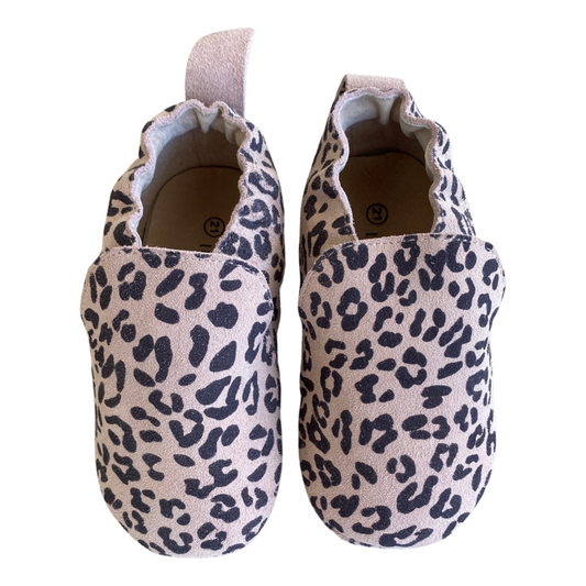 Oxford booties Leopard Old Pink