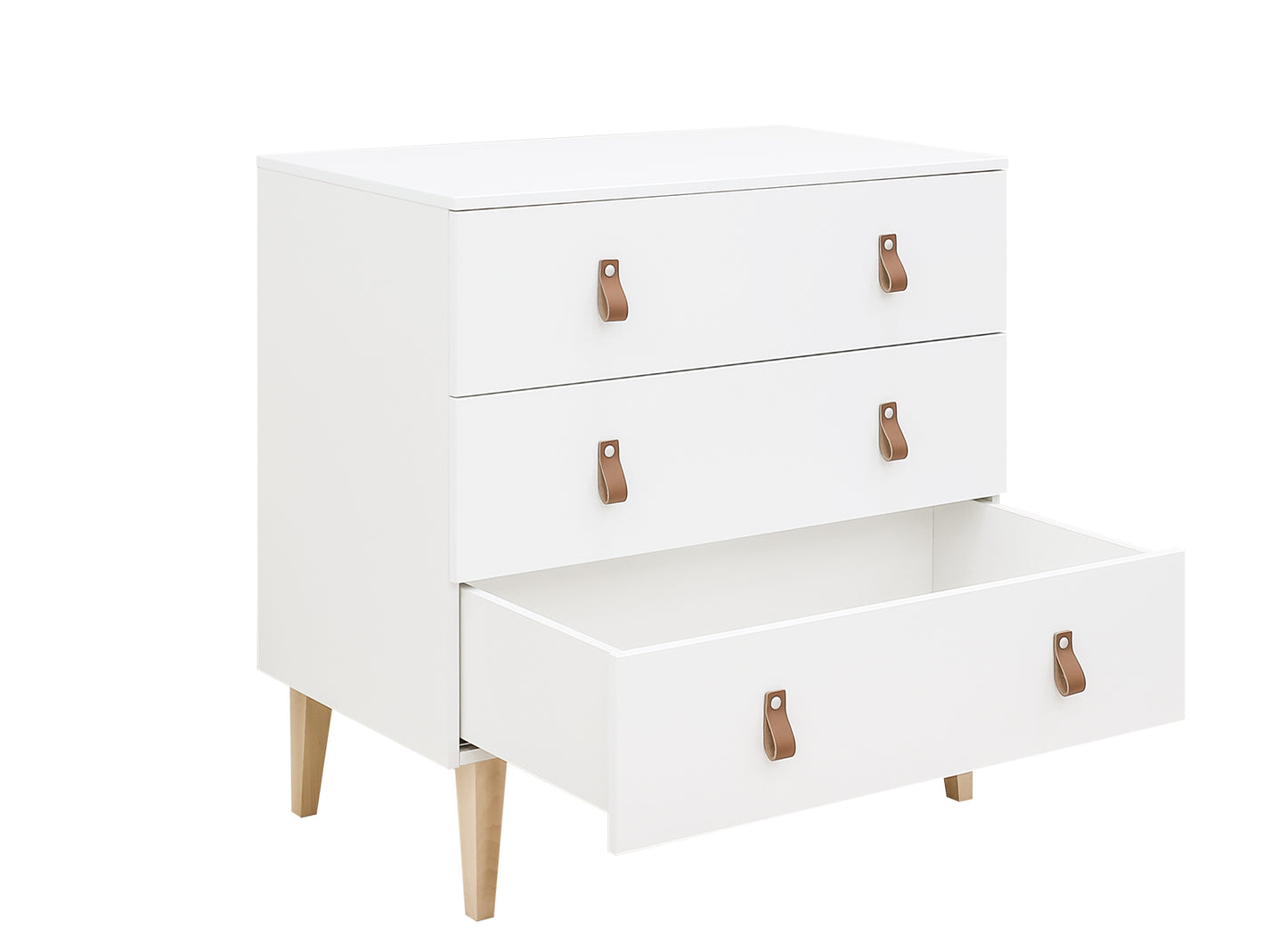 Bopita Indy dresser with 3 drawers - White/Natural