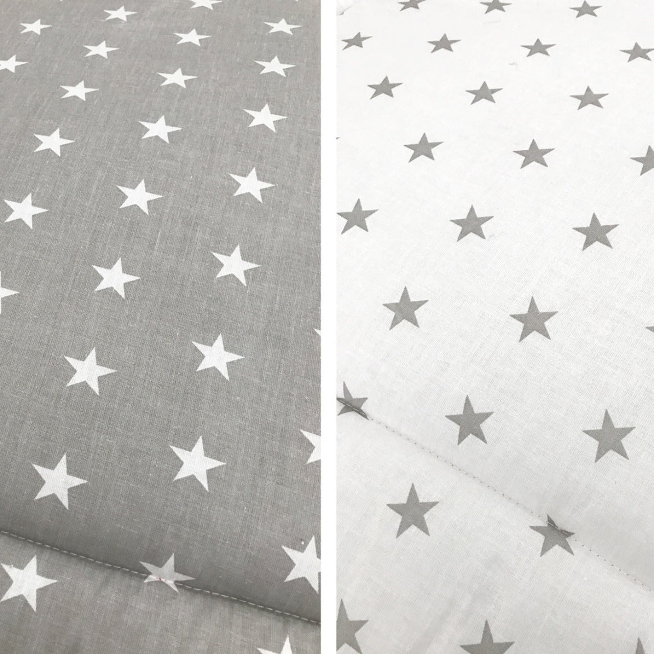 Bopita Rondo playpen mat stars - Grey/White (double sided)