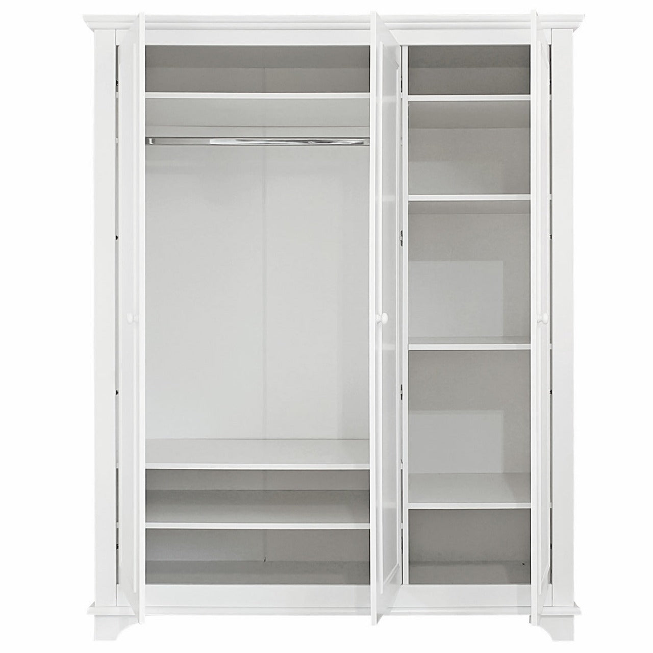 Bopita Charlotte 3-door wardrobe - White