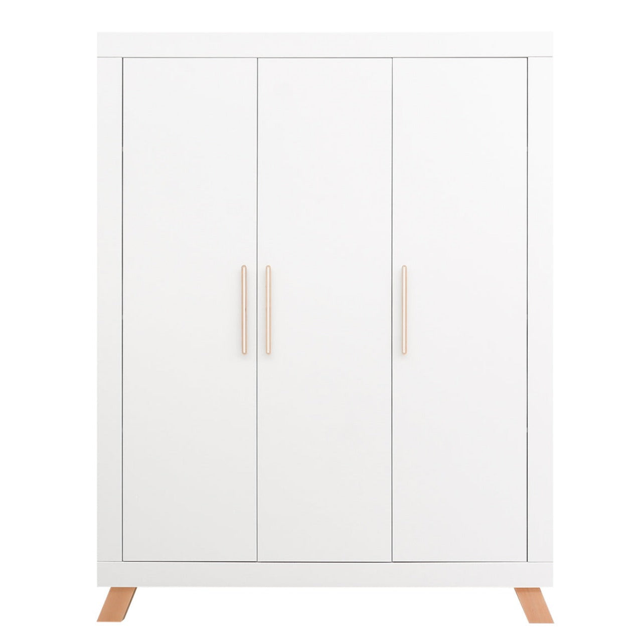 Bopita Lisa 3-door wardrobe - White/Natural