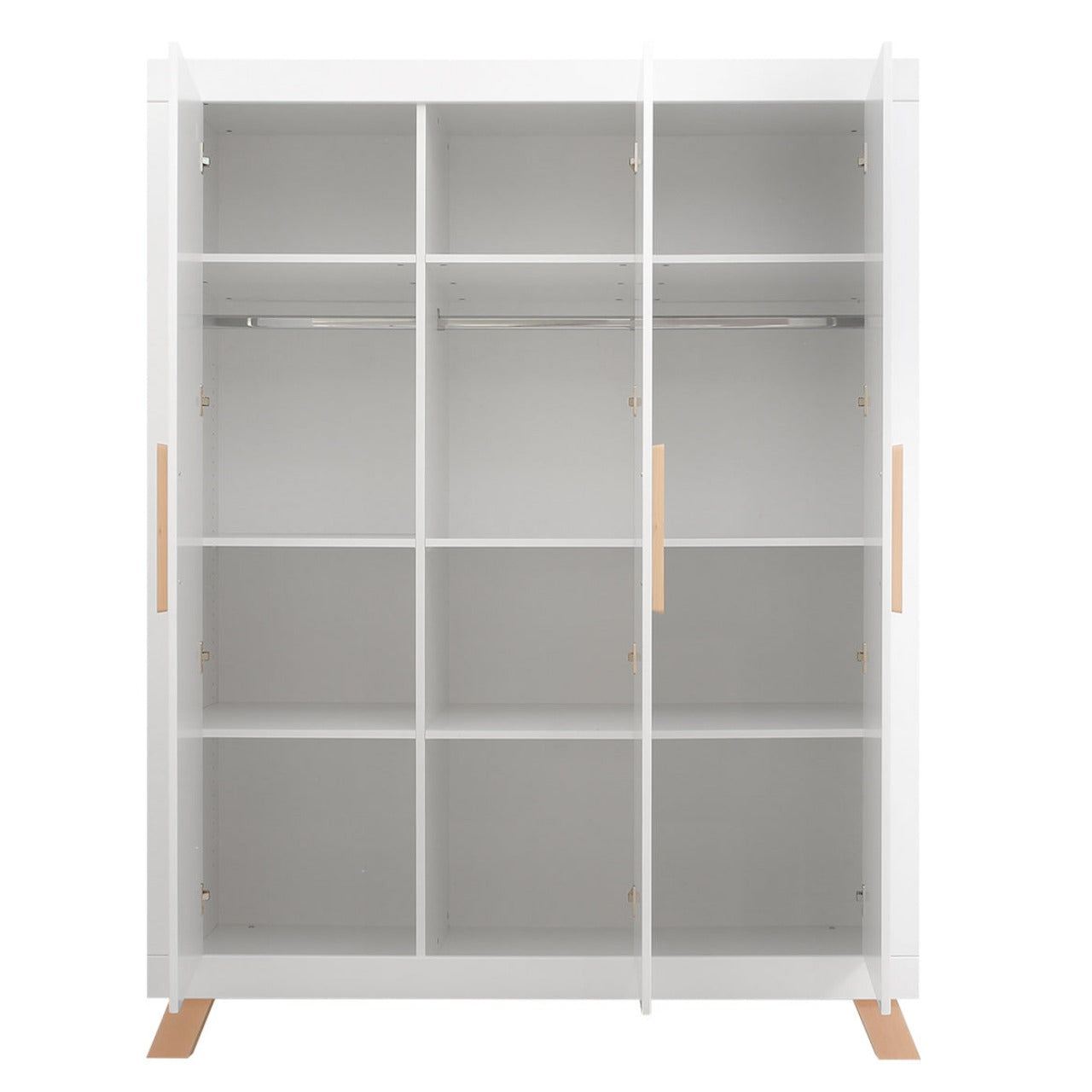 Bopita Lisa 3-door wardrobe - White/Natural