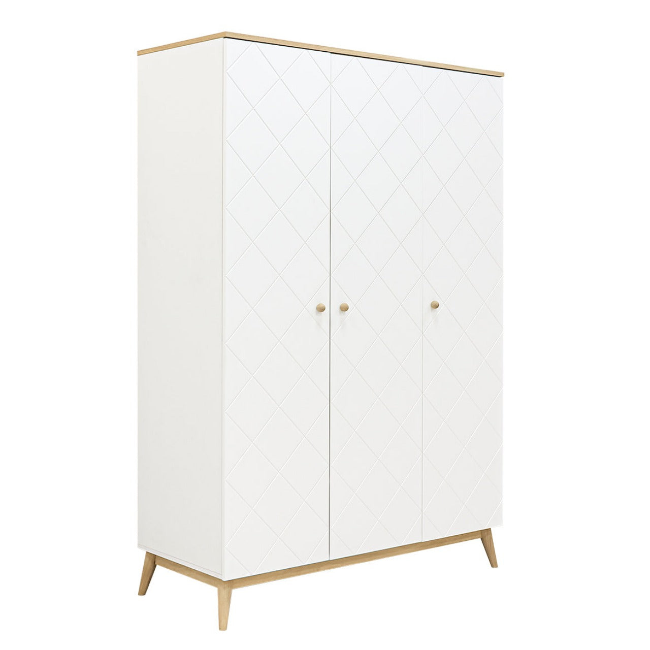 Bopita Paris 3-door wardrobe - White/Oak