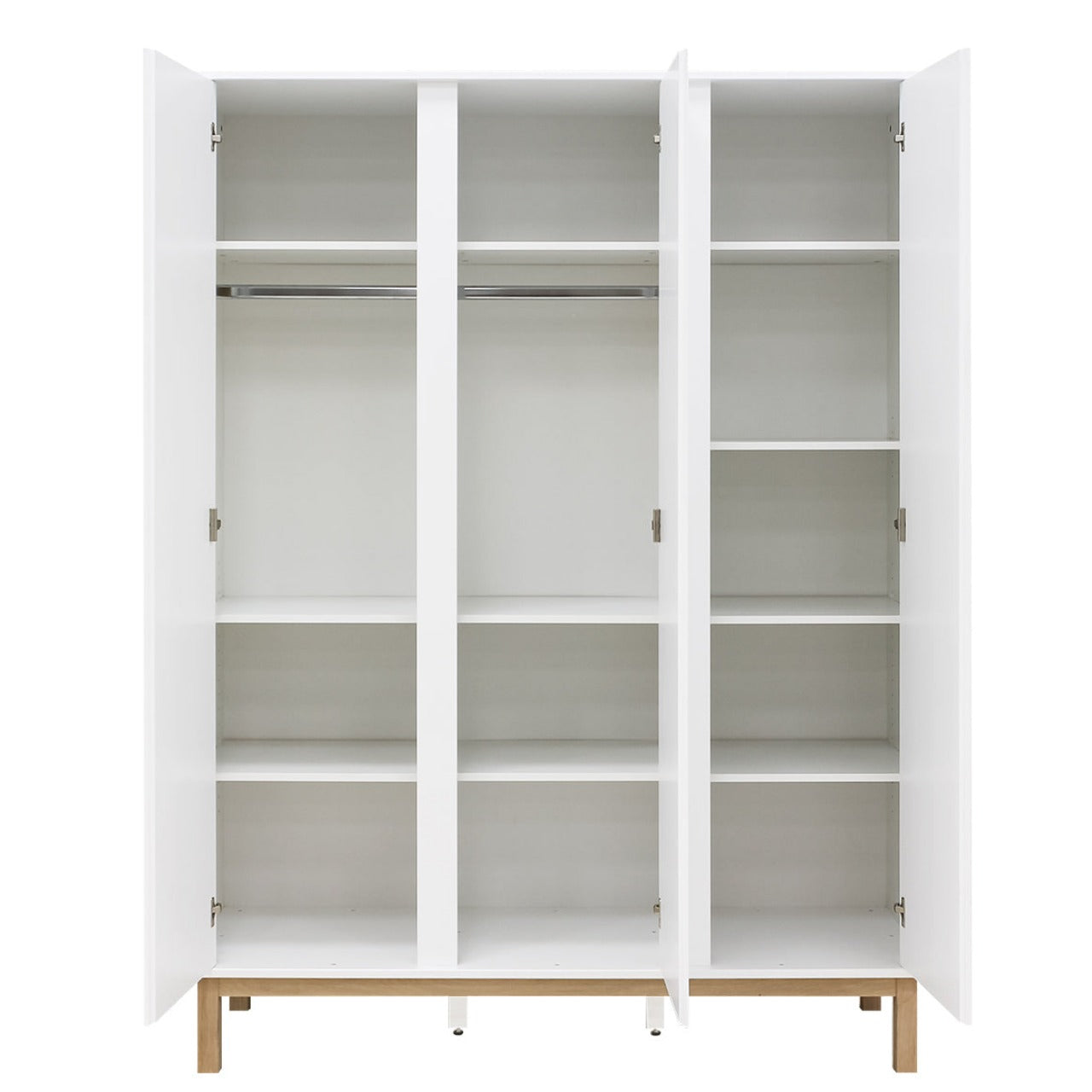 Bopita Mika 3-door wardrobe - White/Oak