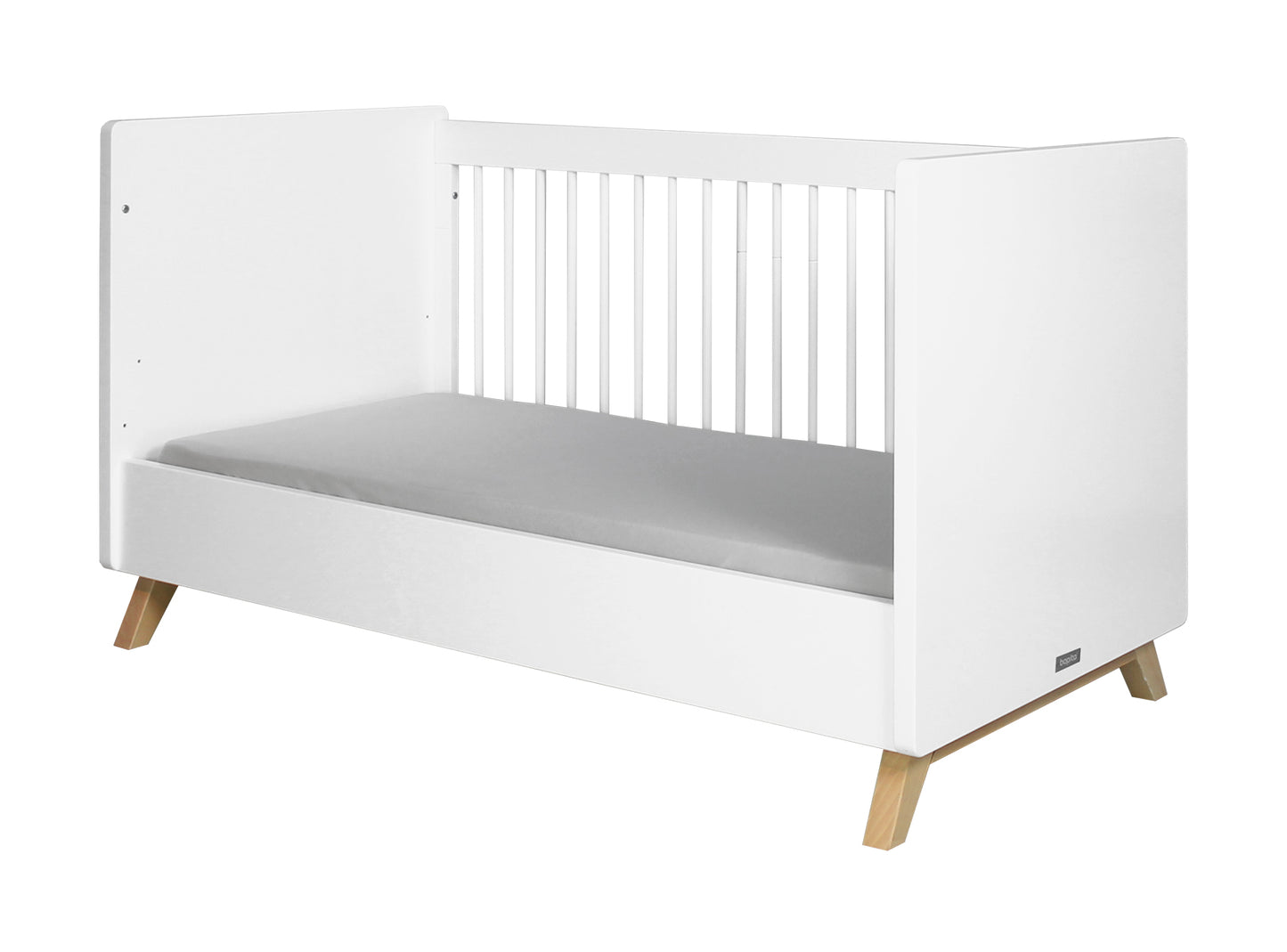 Bopita Lynn bedbank 70x140 - Wit/Naturel