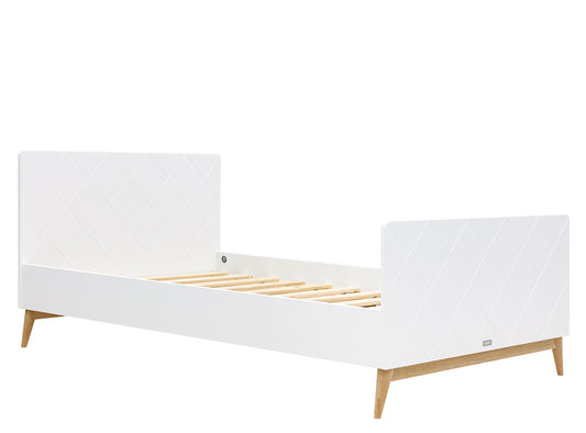 Bopita Paris twin bed 120x200 - White/Oak