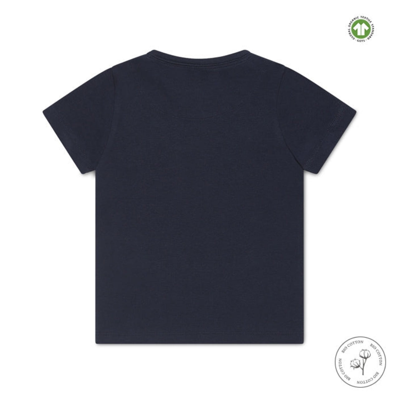 Basic t-shirt Navy - bio katoen